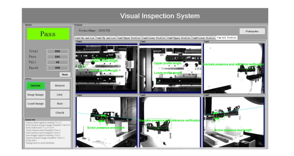 自動化檢測設備廠家機械手整列玻璃品項目