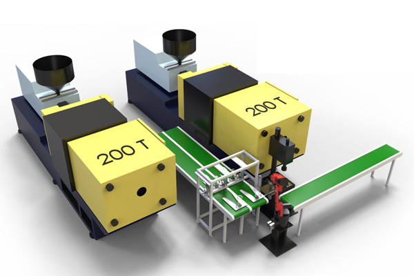 超聲焊塑料件上下料集成應(yīng)用