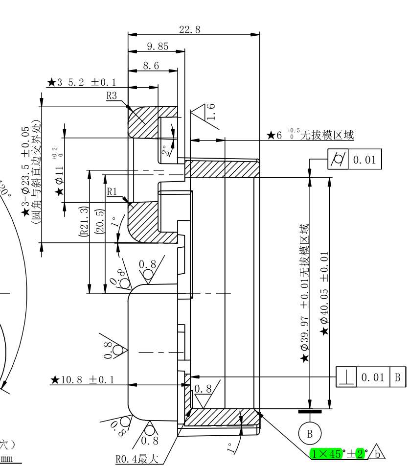 被測(cè)產(chǎn)品及具體尺寸