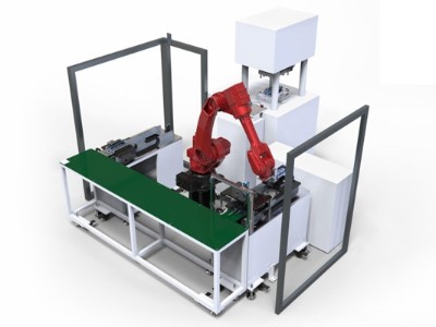 機(jī)器人配合立式注塑機(jī)埋入應(yīng)用方案