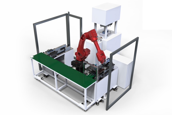 機(jī)器人配合立式注塑機(jī)埋入應(yīng)用方案