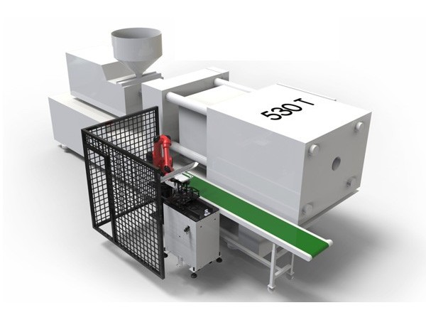 機(jī)器人注塑機(jī)鑲嵌取件方案